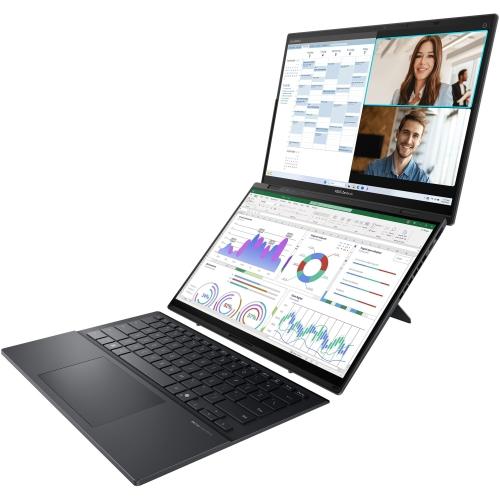 Laptop ASUS Zenbook Duo UX8406CA cu procesor Intel® Core™ Ultra 9 285H pana la 5.4GHz, 14'', 3K, OLED, Touch, 120Hz, 32GB LPDDR5X, 1TB SSD, Intel® Arc™ Graphics, Windows 11 Pro, Inkwell Gray 2 Laptop ASUS Zenbook Duo UX8406CA cu procesor Intel® Core™ Ultra 9 285H pana la 5.4GHz, 14'', 3K, OLED, Touch, 120Hz, 32GB LPDDR5X, 1TB SSD, Intel® Arc™ Graphics, Windows 11 Pro, Inkwell Gray - imagine 2