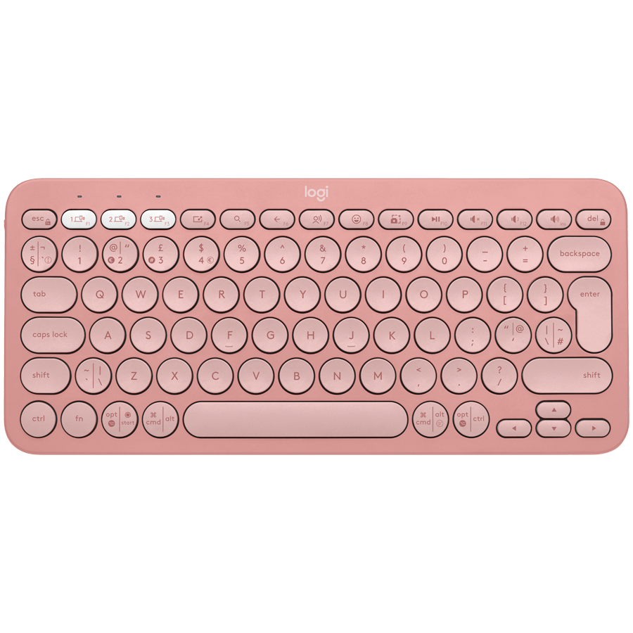 Tastatura Bluetooth Logitech Pebble Keys 2 K380s, Multi-Device, Tonal Rose