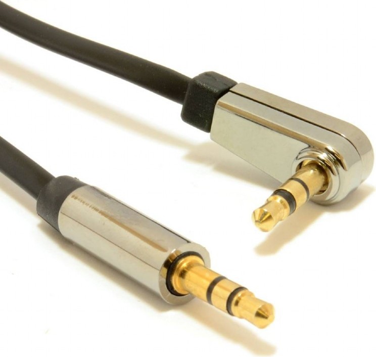Cablu audio Gembird stereo 3.5 mm jack T/T, 1.8m, conectori auriti, Negru, CCap-444L-6