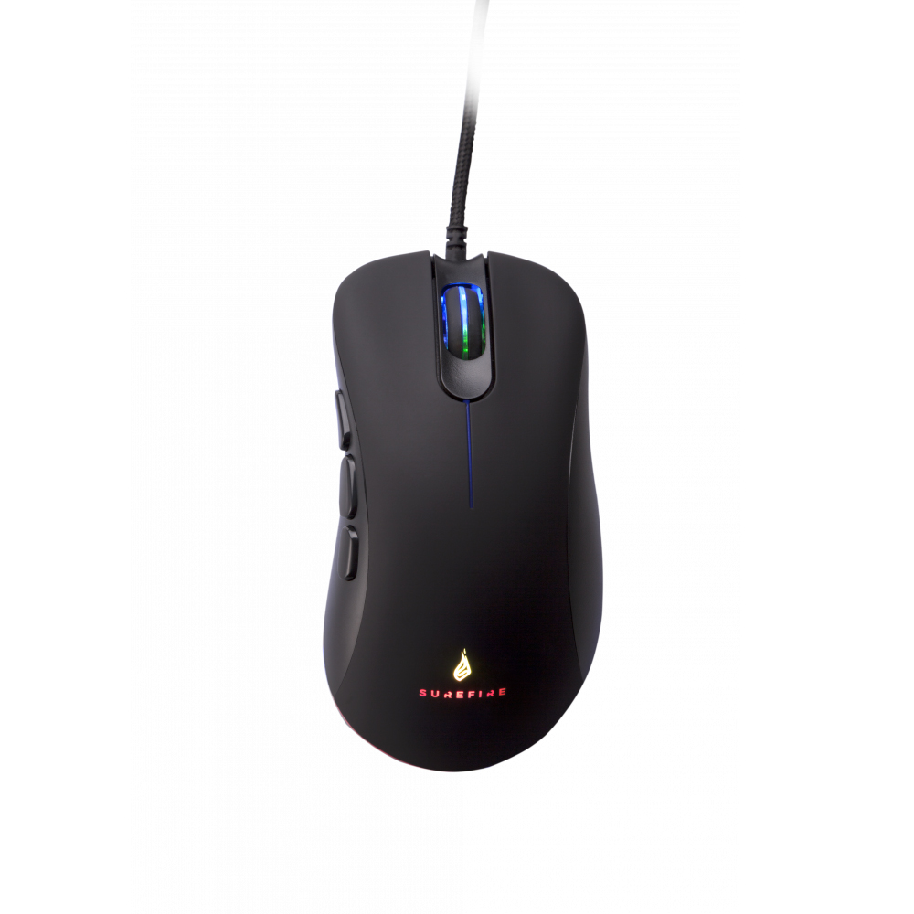 Mouse gaming SureFire Condor Claw, iluminare RGB, 8 butoane, Negru