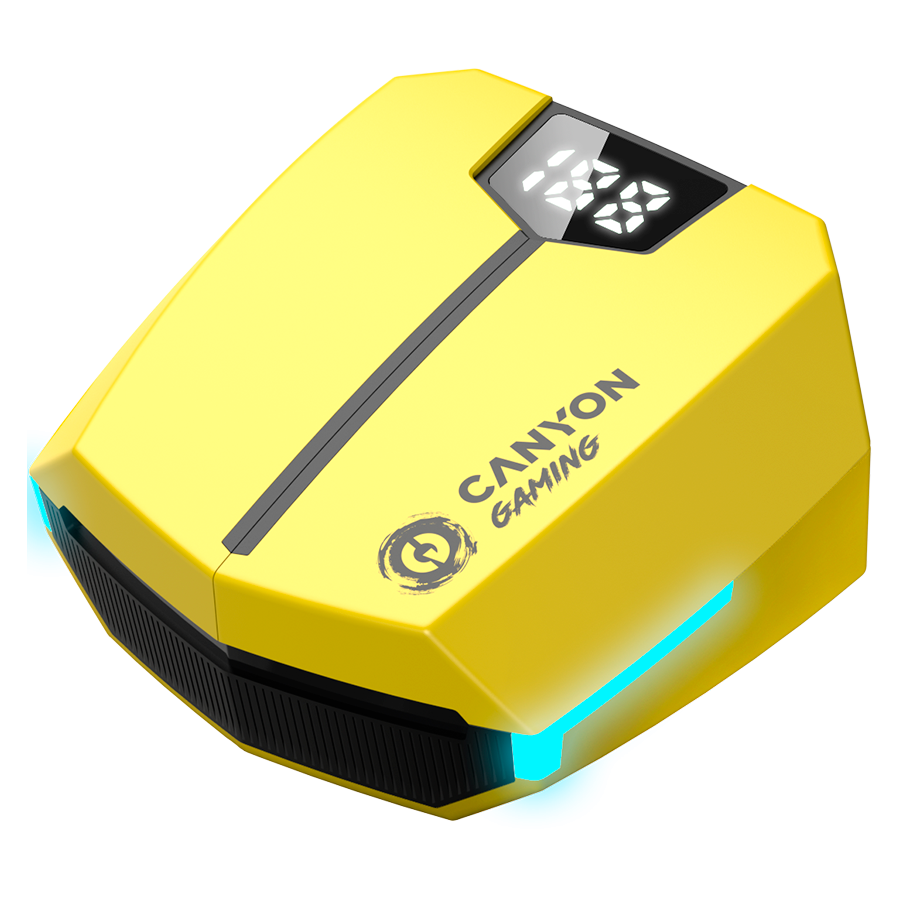 Casti True Wireless Gaming Canyon Doublebee GTWS-2, Yellow, CND-GTWS2Y