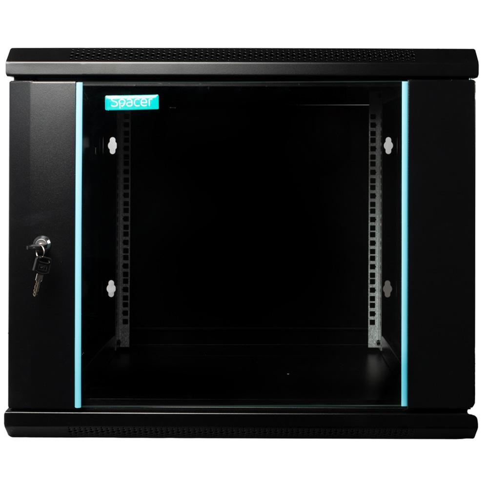 Rack cabinet de perete SPCW-9U-600-BK-03, 19inch, 9U, 600x600, Negru 2 Rack cabinet de perete SPCW-9U-600-BK-03, 19inch, 9U, 600x600, Negru - imagine 2