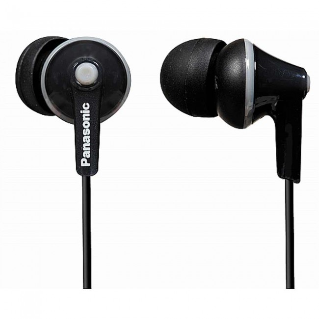 Casti Audio In Ear Panasonic RP-HJE125E-K, Cu fir, Negru