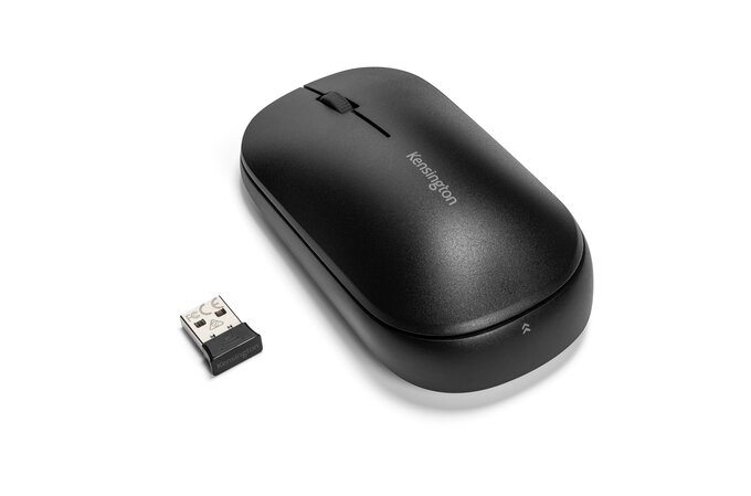 Mouse Kensington SureTrack, conexiune wireless sau bluetooth, dimensiune medie, Negru