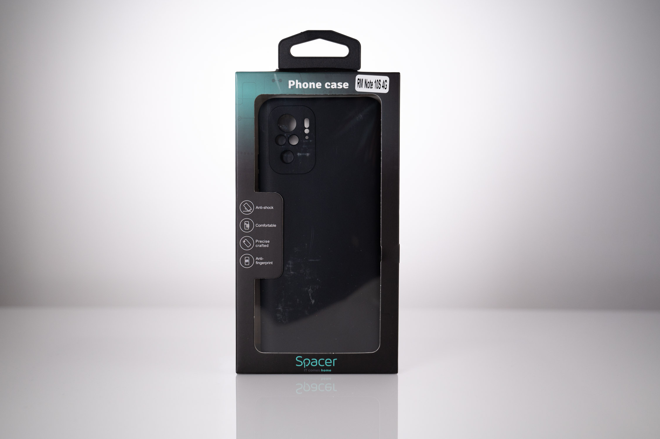 Husa de protectie Spacer pentru Xiaomi Redmi Note 10 S, material flexibil TPU, Negru 3 Husa de protectie Spacer pentru Xiaomi Redmi Note 10 S, material flexibil TPU, Negru - imagine 3