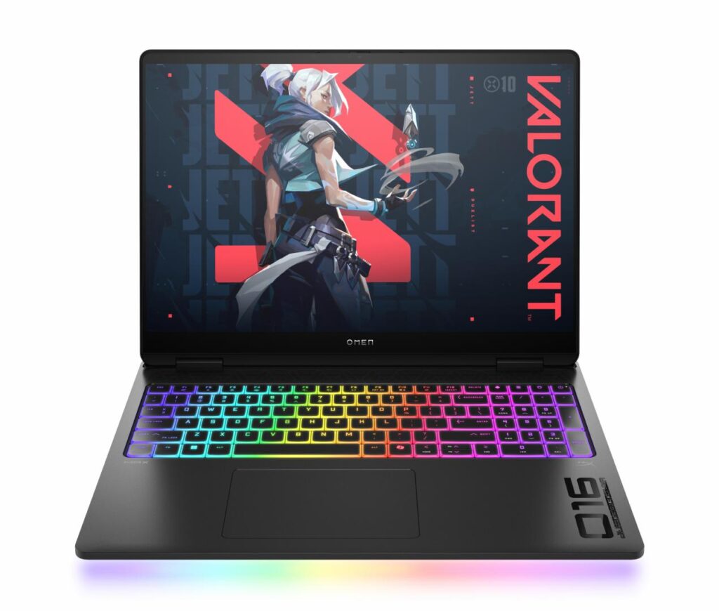 Laptop Gaming HP OMEN MAX 16-ah0005nn cu procesor Intel® Core™ Ultra 7 255HX pana la 5.2GHz, 16″, WQXGA, OLED, 240Hz, 64GB LPDDR5 RAM, 1TB SSD, NVIDIA® GeForce RTX™ 5080 16GB GDDR7, Free DOS, Shadow black