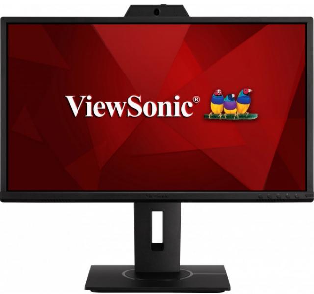 Monitor Videoconferinta LED IPS ViewSonic 23.8”, Full HD, 75Hz, 5ms, camera web 2MP , difuzoare 2x2W, VGA, HDMI, Display Port, USB, VG2440V