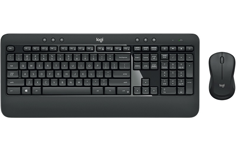 Kit tastatura + mouse Logitech MK540 Wireless, layout US INTL, Negru