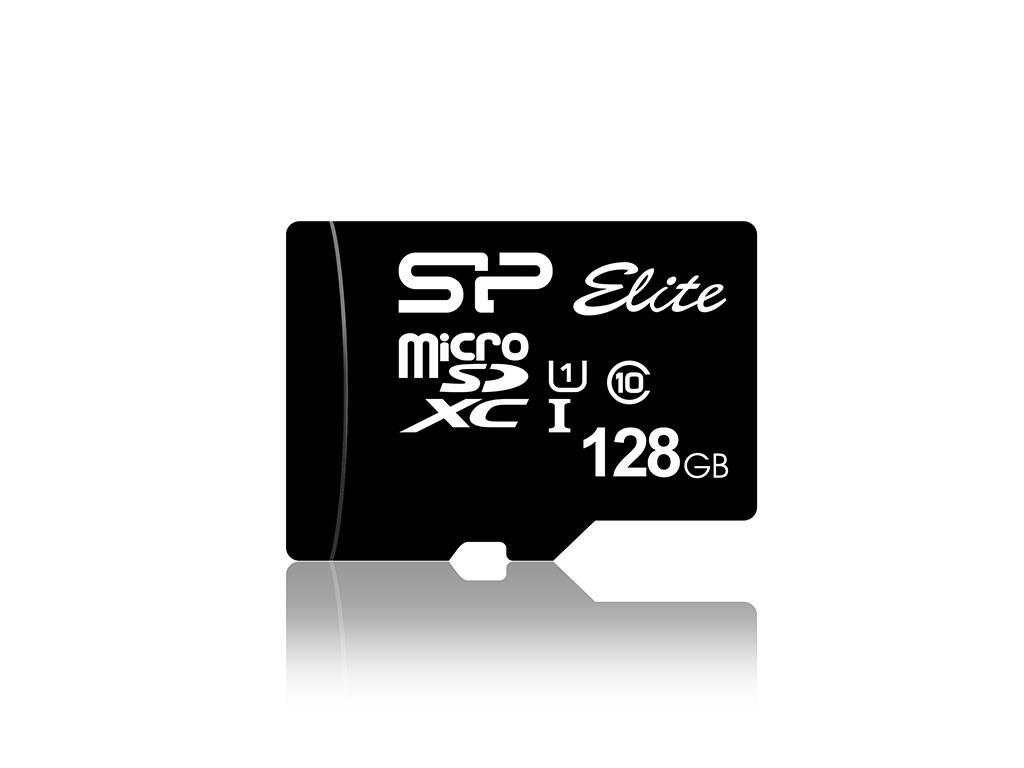Card de memorie Silicon Power MicroSDHX, 128GB, Elite, UHS-I, adaptor SD