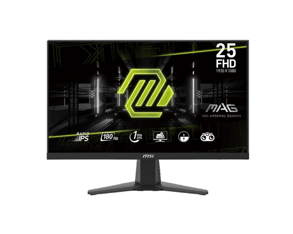 Monitor Gaming LED IPS MSI MAG 256F, 24.5″, Full HD (1920×1080), 180Hz, 1ms, Adaptive-Sync, Night Vision, Eye Care, 2x HDMI, Display Port, Jack, negru