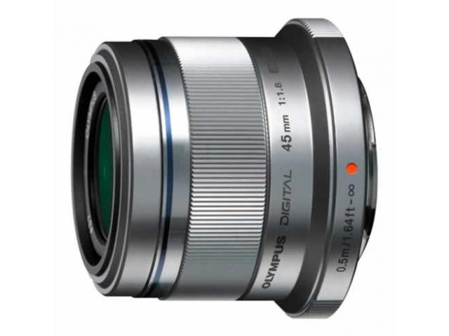 Obiectiv Olympus M.Zuiko Digital 45mm F1.8, MFT, Argintiu