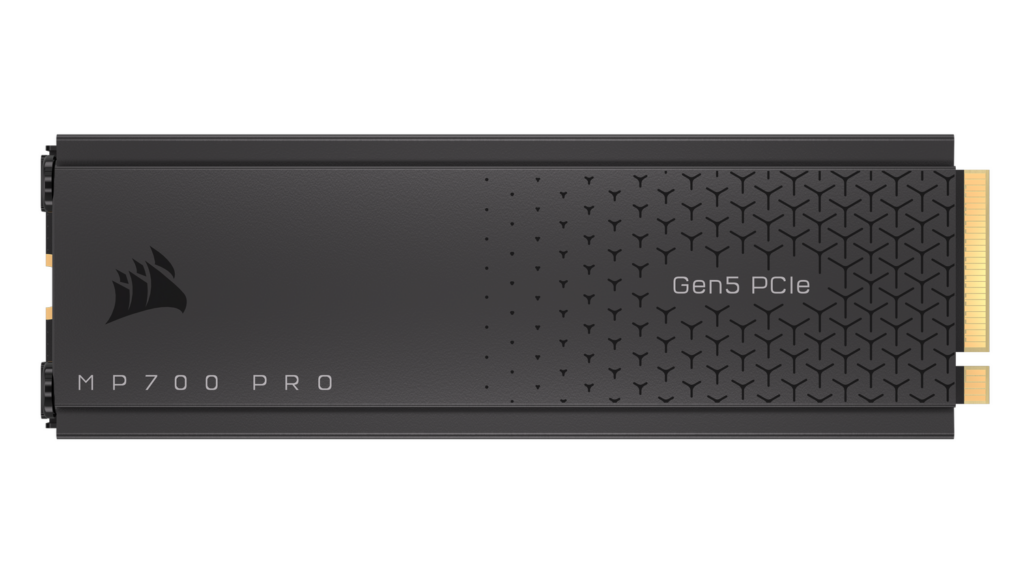 SSD Corsair MP700 PRO cu Air Cooler, 1TB, PCIe Gen 5.0 x4, NVMe, M.2, Negru