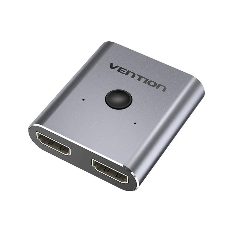 SWITCH video Vention, HDMI(M) la 2 x HDMI(M), bi-directional, rezolutie 4K la 60Hz, aluminiu, gri, „AFUH0” (timbru verde 0.08 lei) – 6922794743731