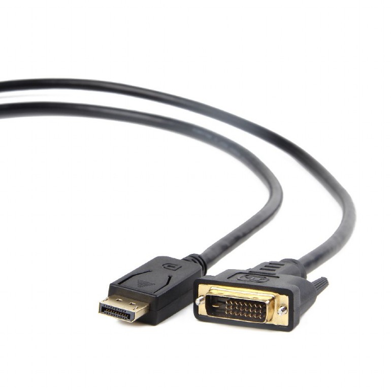 Cablu video Gembird DisplayPort (T) la DVI-D DL (T), 1.8m, rezolutie maxima Full HD la 60Hz, Negru, CC-DPM-DVIM-6