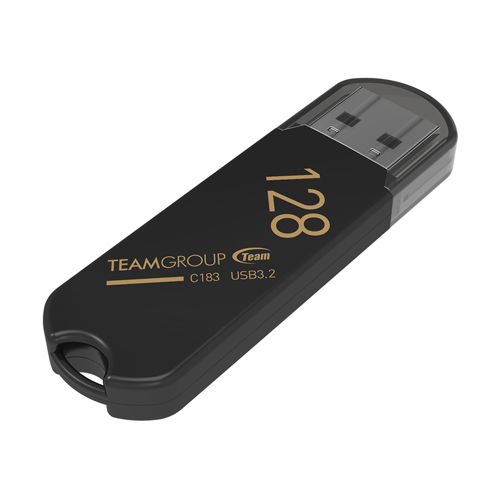 Memorie USB 3.2 Gen 1, 128Gb, TeamGroup C183 04262, cu capac, neagra 2 Memorie USB 3.2 Gen 1, 128Gb, TeamGroup C183 04262, cu capac, neagra - imagine 2