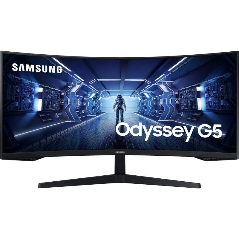 Monitor Samsung Odyssey G5 C34G55TWWP 34 inch, VA Curved UWQHD 3440×1440, 165Hz, 1 ms
