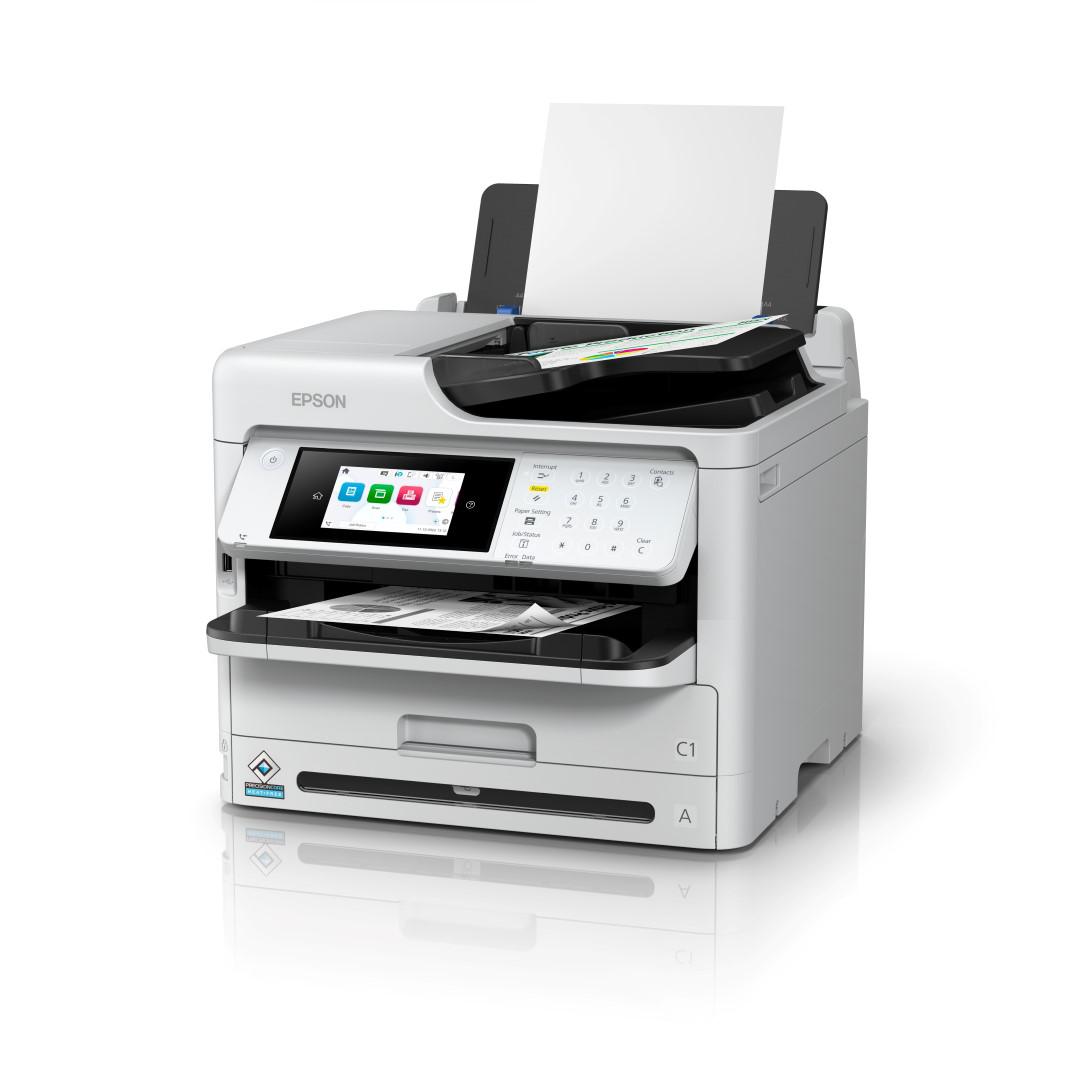 Multifunctional Epson WorkForce Pro WF-M5899DWF MFP, A4, Color, 34 ppm, Retea, Wireless, Alb 4 Multifunctional Epson WorkForce Pro WF-M5899DWF MFP, A4, Color, 34 ppm, Retea, Wireless, Alb - imagine 4