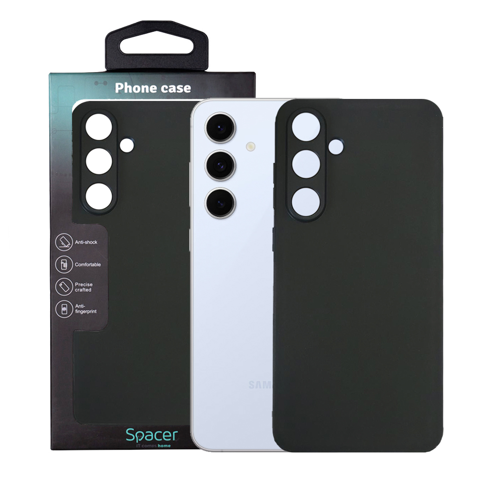 Husa Spacer Samsung Galaxy S24FE Grosime 1.5Mm Material Flexibil TPU Negru