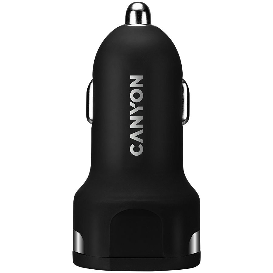 Incarcator auto Canyon, C-04 2.4A/2USB-A, Black (CNE-CCA04B)