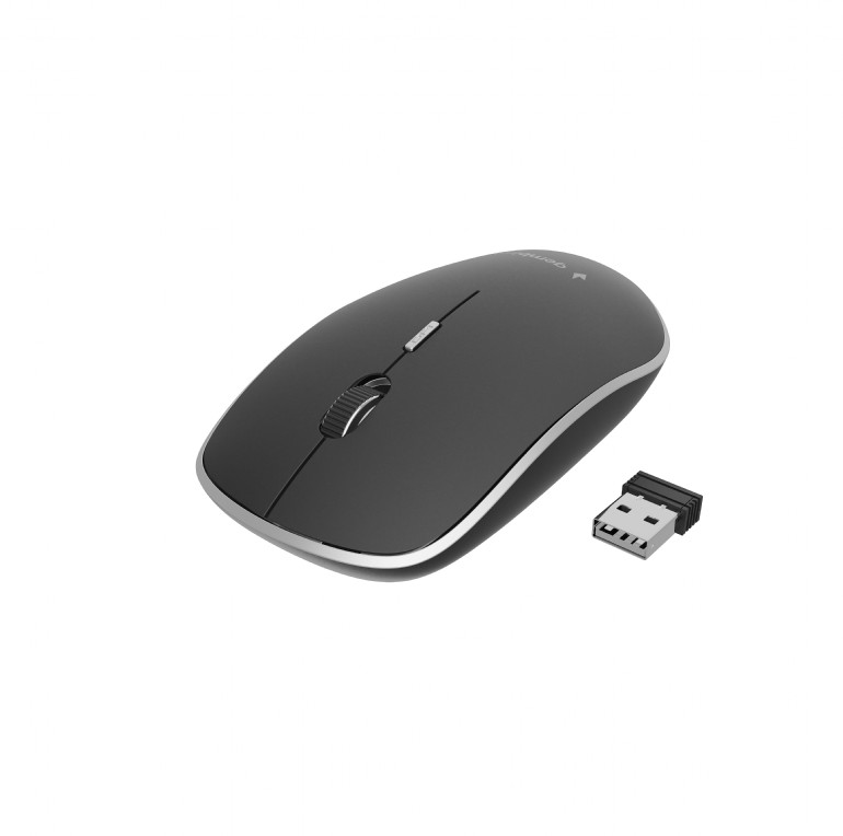 Mouse Optic Gembird MUSW-4BS-01, USB Wireless, Black-Silver 2 Mouse Optic Gembird MUSW-4BS-01, USB Wireless, Black-Silver - imagine 2