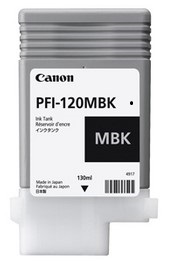 Cartus cerneala Canon PFI-120 Matte Black 130ml pentru TM-200, TM-300