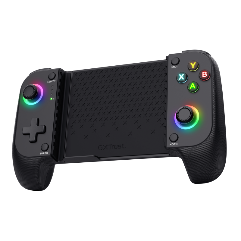 Gamepad Trust GXT 735 Mylox, Bluetooth, 18 butoane, negru, 185x106x46mm