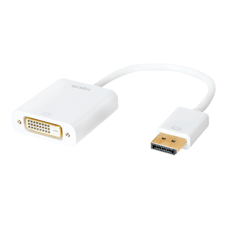 Cablu adaptor DisplayPort 1.2 (T) la DVI-D (M), 15cm, LOGILINK CV0058B