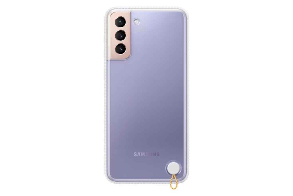 Husa de protectie Samsung Clear Protective Cover pentru Galaxy S21 Plus, White
