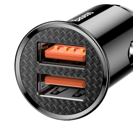 Incarcator auto Baseus Circular, 2x USB-A, Quick Charge 3.0, SPC AFC 30W, Negru 4 Incarcator auto Baseus Circular, 2x USB-A, Quick Charge 3.0, SPC AFC 30W, Negru - imagine 4