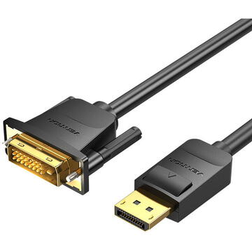 Cablu DisplayPort la DVI 2m Vention HAFBH (negru)