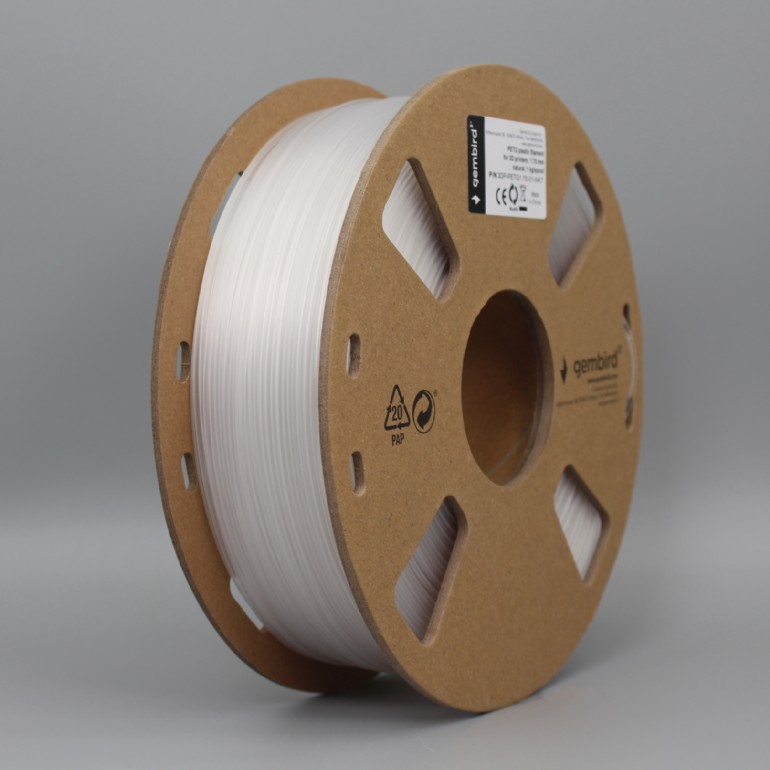 Filament 3D, Gembird, PETG, 1.75mm, 1kg, Natural