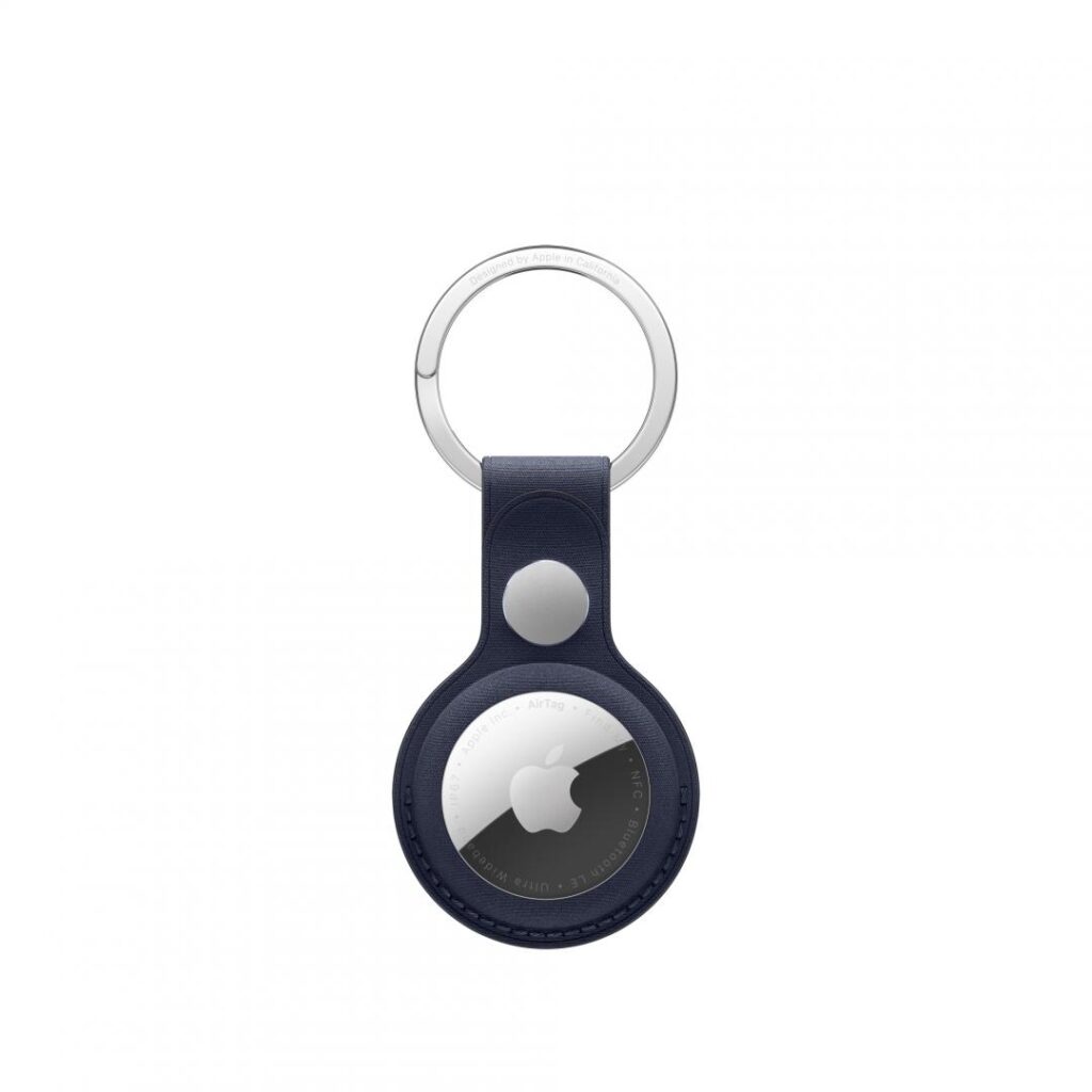 Breloc Apple AirTag FineWoven Key Ring pentru AirTag Apple, Navy