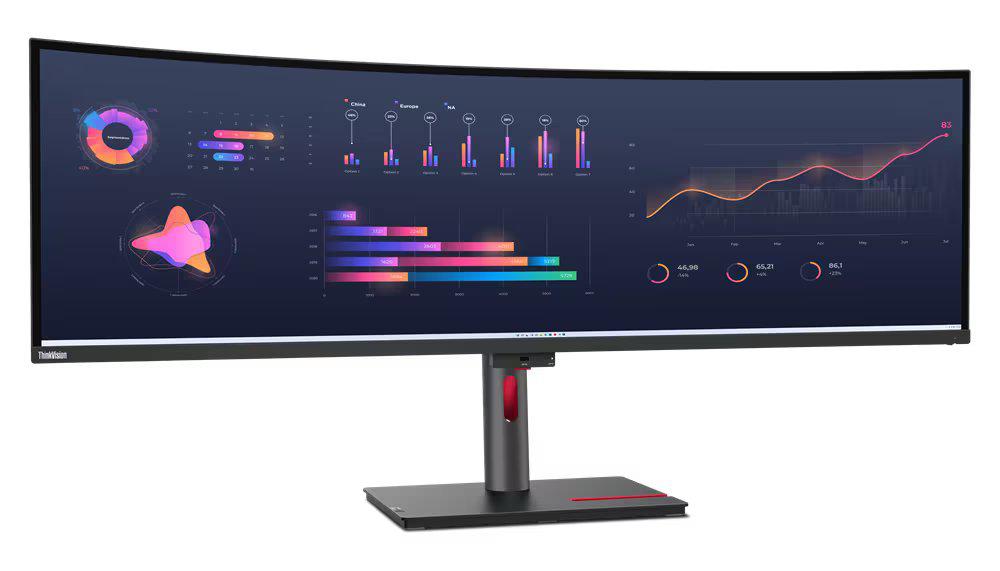 Monitor LED Lenovo ThinkVision P49w-30 Curbat, 49", DQHD, IPS, 4 ms, 60 Hz, Thunderbolt 2 Monitor LED Lenovo ThinkVision P49w-30 Curbat, 49", DQHD, IPS, 4 ms, 60 Hz, Thunderbolt - imagine 2