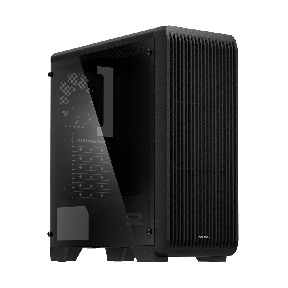 Carcasa computer, ZALMAN, ATX, Sticla, Negru