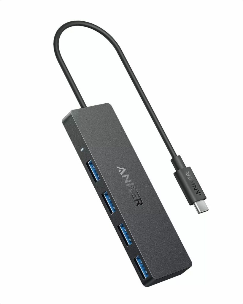 Hub Anker USB-C 4-in-1 4x USB-A 5Gbps Negru