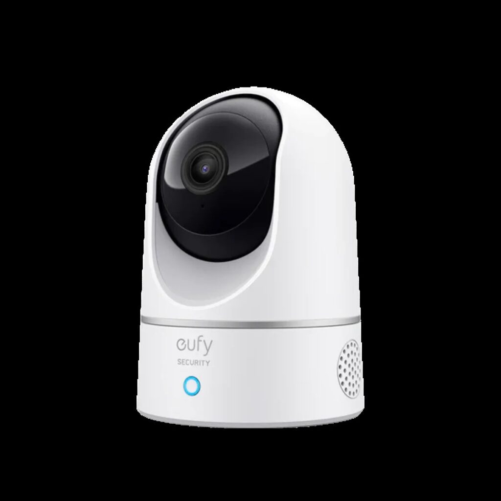 Camera de supraveghere eufy E220 cu Pan/Tilt 360 grade, 2K, Utilizare Baby Monitor, Wireless, Night Vision, Detectarea miscarilor, Two-Way Audio