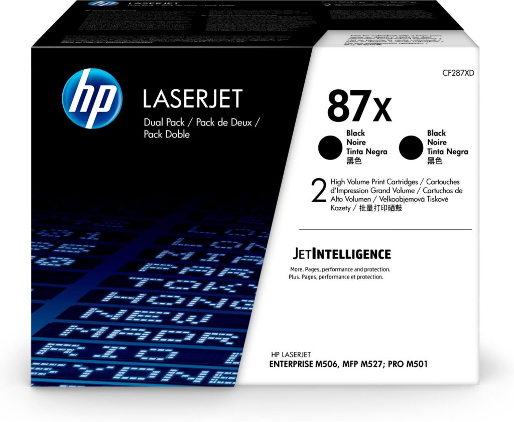 Toner laser HP 87X, 2 bucati, negru, capacitate mare, 36000 pagini