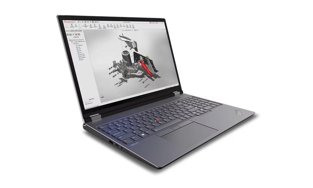 Laptop Lenovo ThinkPad P16 Gen 2 cu procesor Intel® Core™ i9-13980HX pana la 5.6 GHz, 16″, WQXGA, IPS, 32GB DDR5, 1TB SSD, NVIDIA® RTX 2000 Ada Generation 8GB GDDR6, Windows 11 Pro, Storm Grey