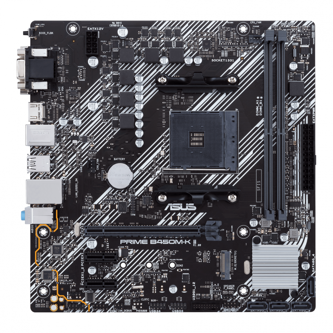 Placa de baza ASUS PRIME B450M-K II, Socket AM4 4 Placa de baza ASUS PRIME B450M-K II, Socket AM4 - imagine 4