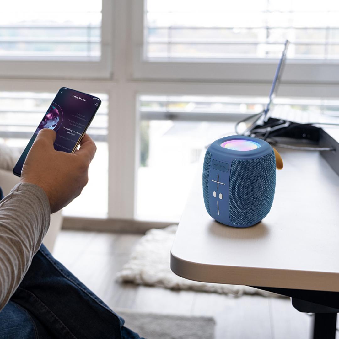 Boxa portabila Akai ABTS-V5BL, Bluetooth, Radio FM, USB, Albastru 2 Boxa portabila Akai ABTS-V5BL, Bluetooth, Radio FM, USB, Albastru - imagine 2