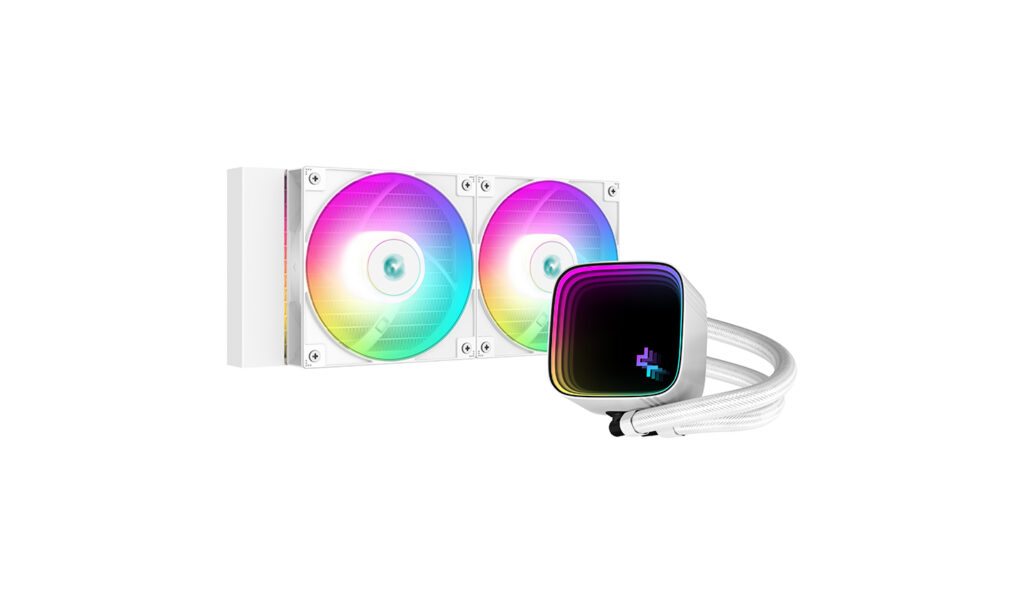Cooler DeepCool LS520 SE WH, 240mm, cu lichid, skt. Intel/ AMD, iluminare RGB