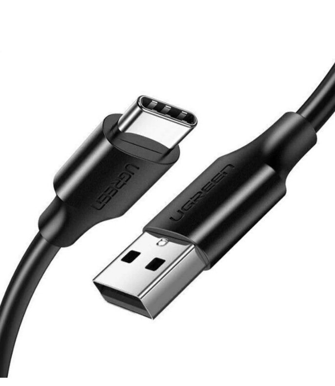 Cablu alimentare si date Ugreen, US287, Fast Charging Data Cable pt. smartphone, USB la USB Type-C 3A, nickel plating, PVC, 3m, negru