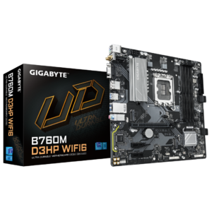 Placa de baza Gigabyte B760M D3HP WIFI6, DDR5, Socket LGA1700, mATX, Negru