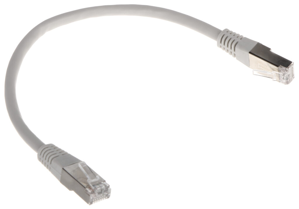 Cablu patch cord S/FTP SPACER Cat6, cupru-aluminiu, 0.25 m, alb, AWG26, alb