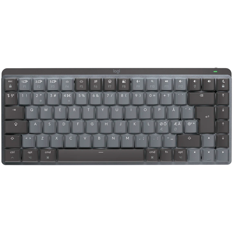 Tastatura Wireless Logitech MX Mechanical Perfomance Mini, Iluminata, Silentioasa, USB, BT, US INT, Negru