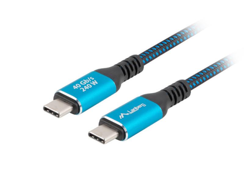 Cablu USB-C M/M 4.0 1 m 240W 8K 60Hz ng „CA-CMCM-45CU-0010-BK” (timbru verde 0.08 lei)