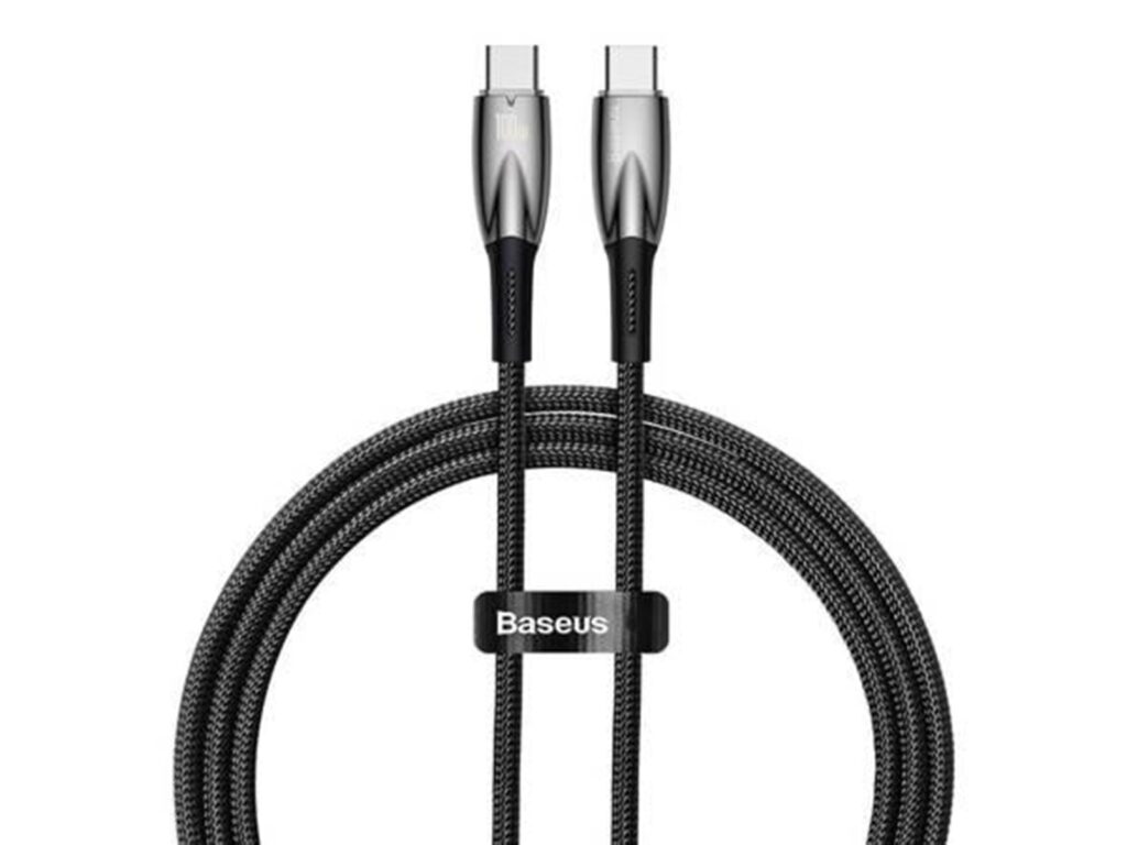 Cablu incarcare/transfer Baseus Glimmer 2xUSB Type-C, Fast Charge