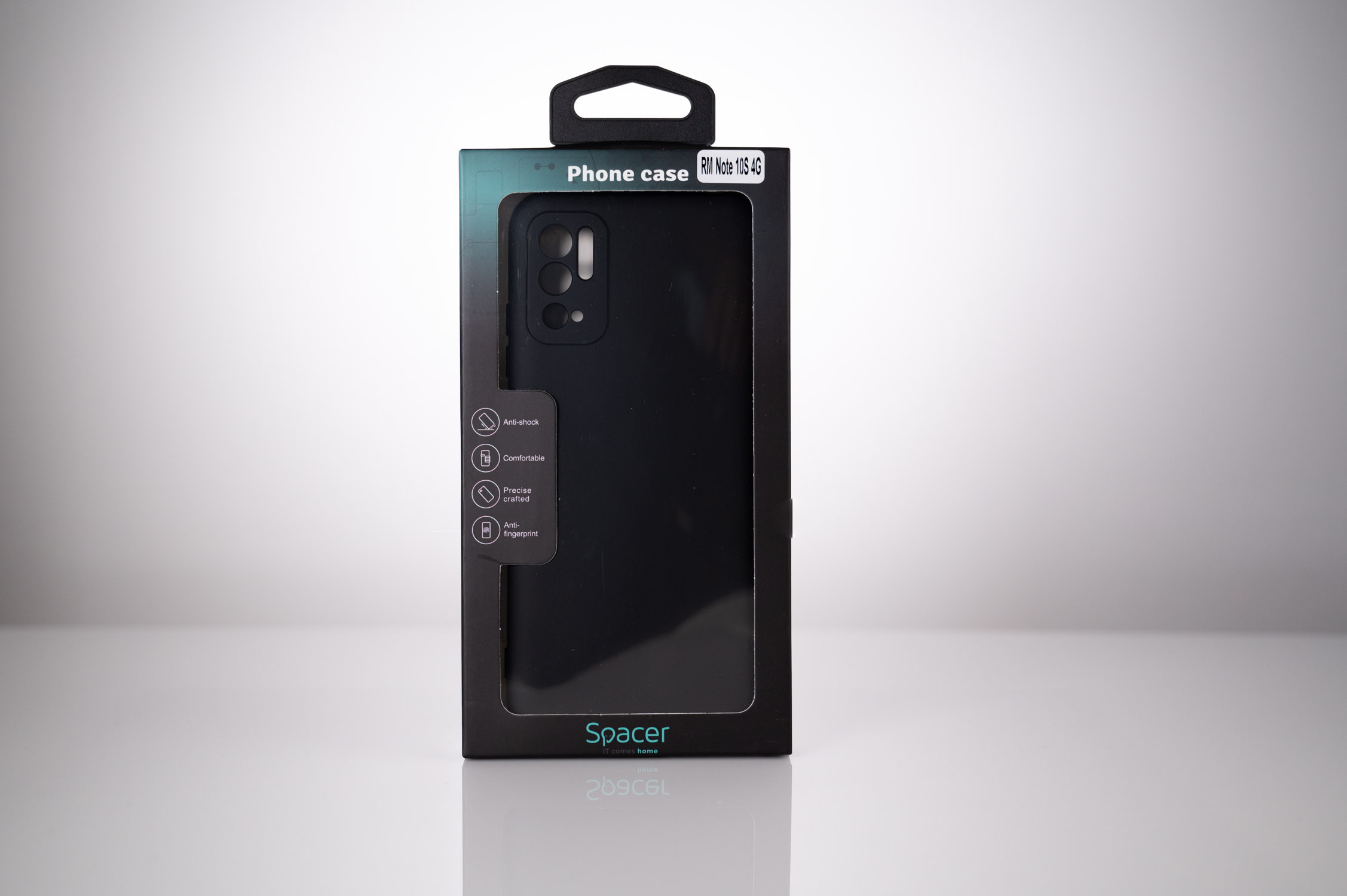 Husa de protectie Spacer pentru Xiaomi Redmi Note 10 S, material flexibil silicon si interior cu microfibra, Negru 4 Husa de protectie Spacer pentru Xiaomi Redmi Note 10 S, material flexibil silicon si interior cu microfibra, Negru - imagine 4