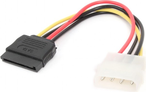 Cablu componente Gembird 4-pin Molex Male - SATA Female, 0.15m 1 Cablu componente Gembird 4-pin Molex Male - SATA Female, 0.15m