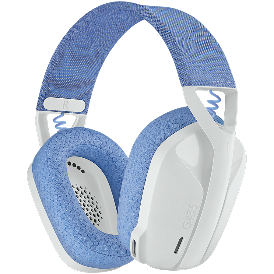 Casti gaming wireless Logitech G435 Lightspeed, Off White/Lilac